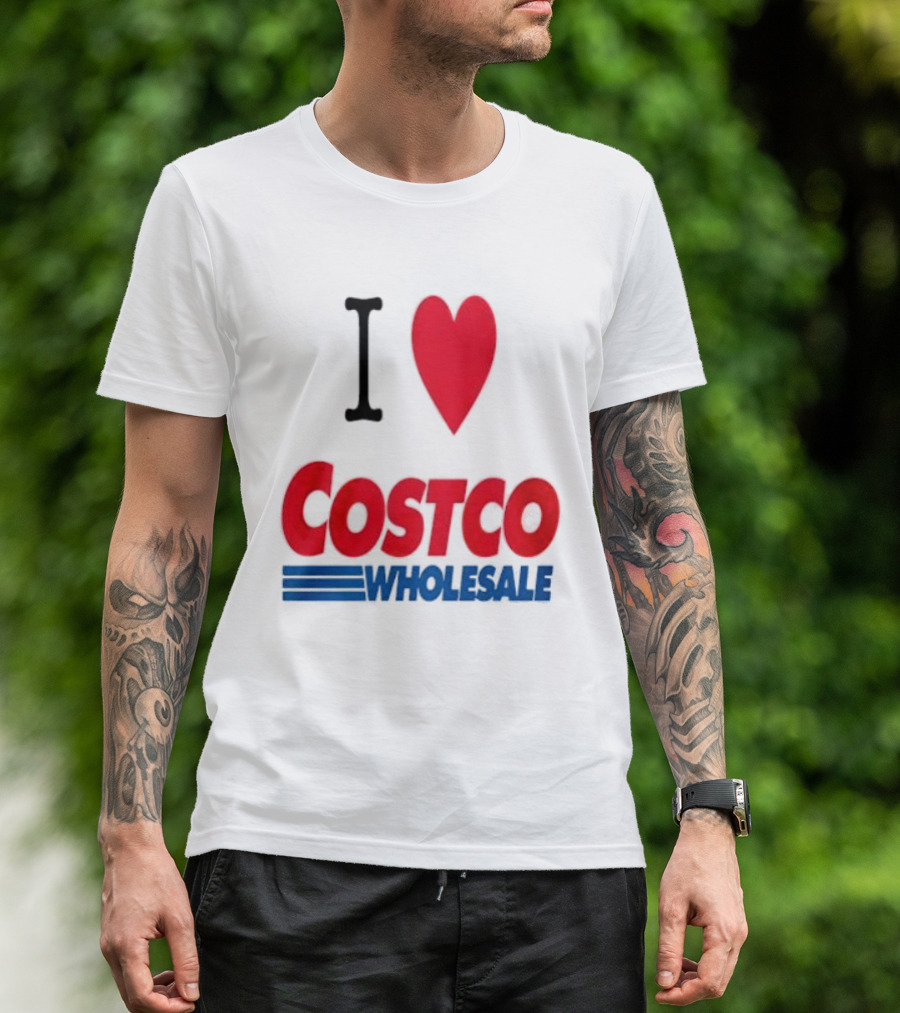 I Love Costco Wholesale Red Heart T-Shirt