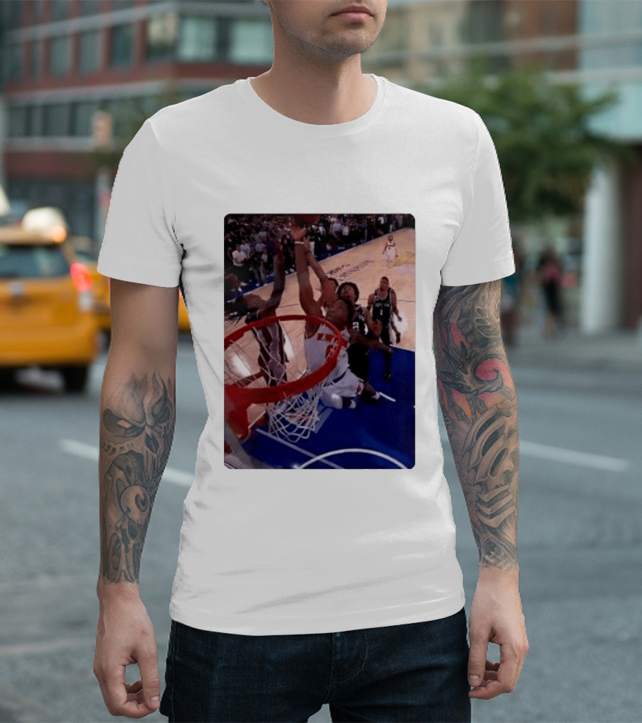 OG Anunoby Laocoon Knicks Game 4 Basketball Moment T-Shirt