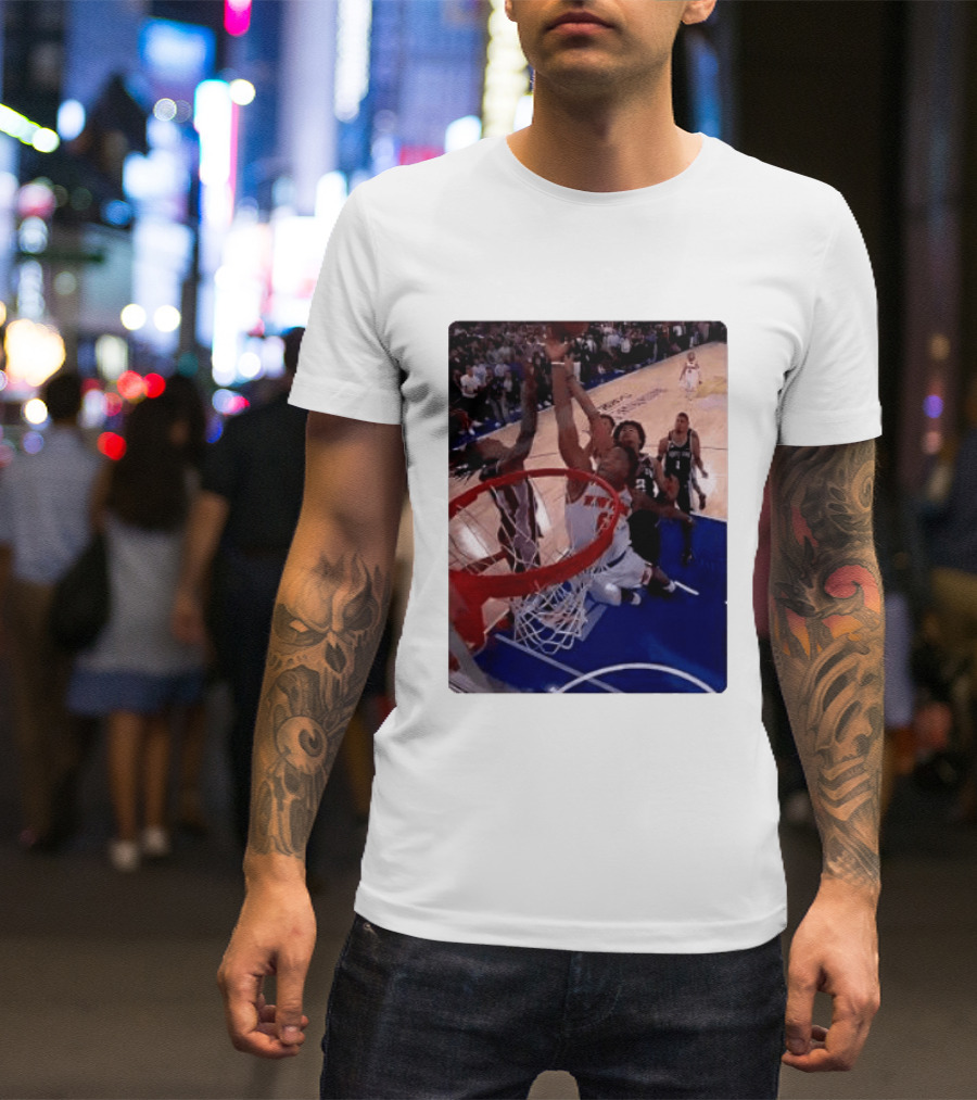 OG Anunoby Laocoon Knicks Game 4 Basketball Moment T-Shirt
