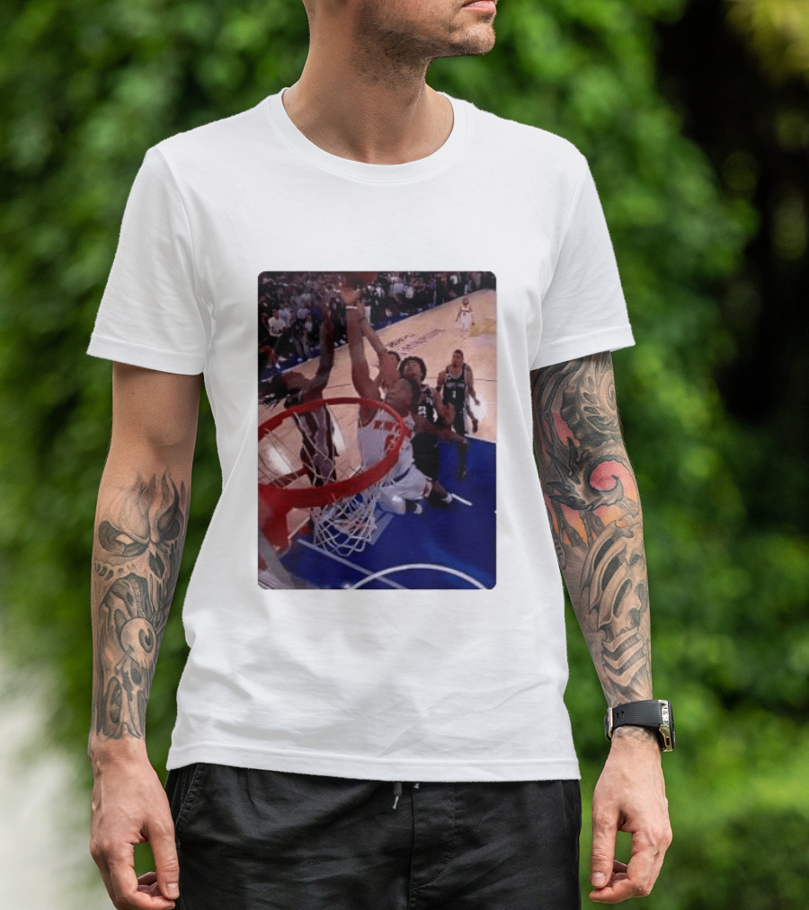 OG Anunoby Laocoon Knicks Game 4 Basketball Moment T-Shirt