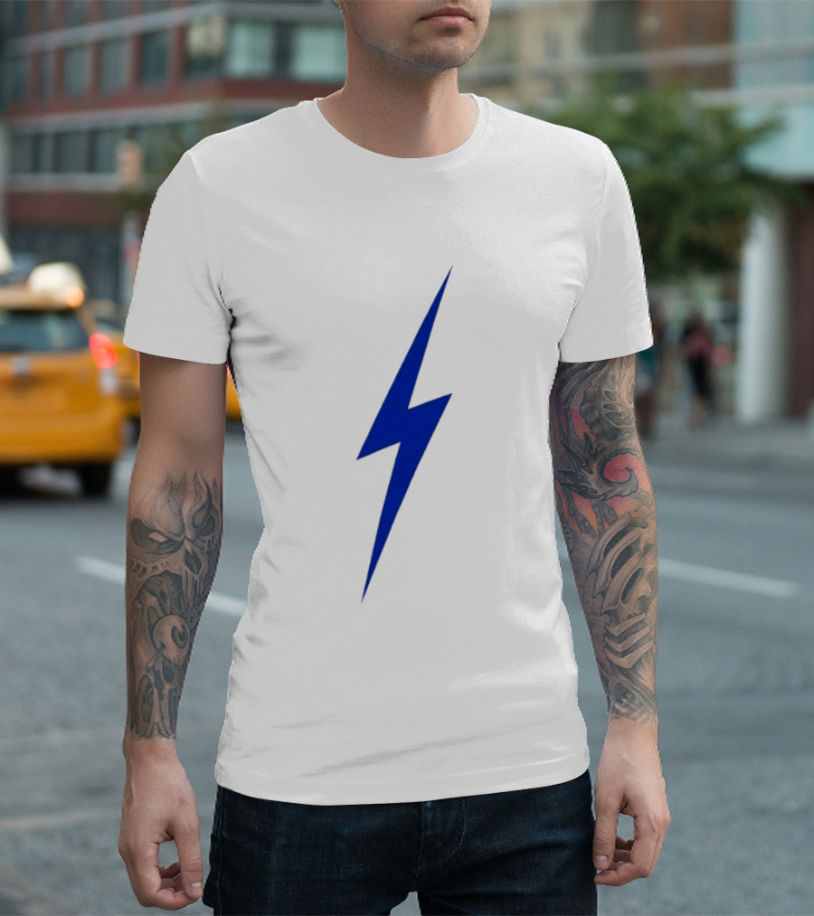 OKC Lightning Bolt Blue Power Energy T-Shirt