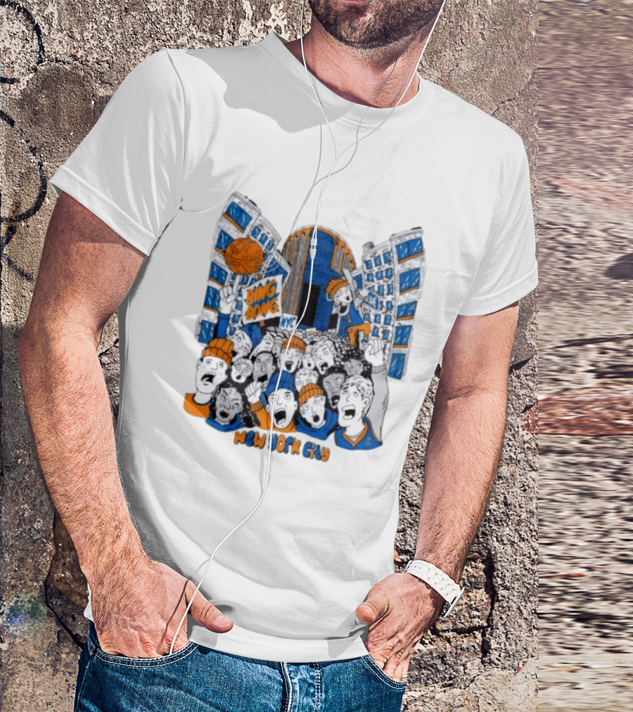 New York Knicks Bing Bong NYC New York City Basketball Fans Celebration T-Shirt