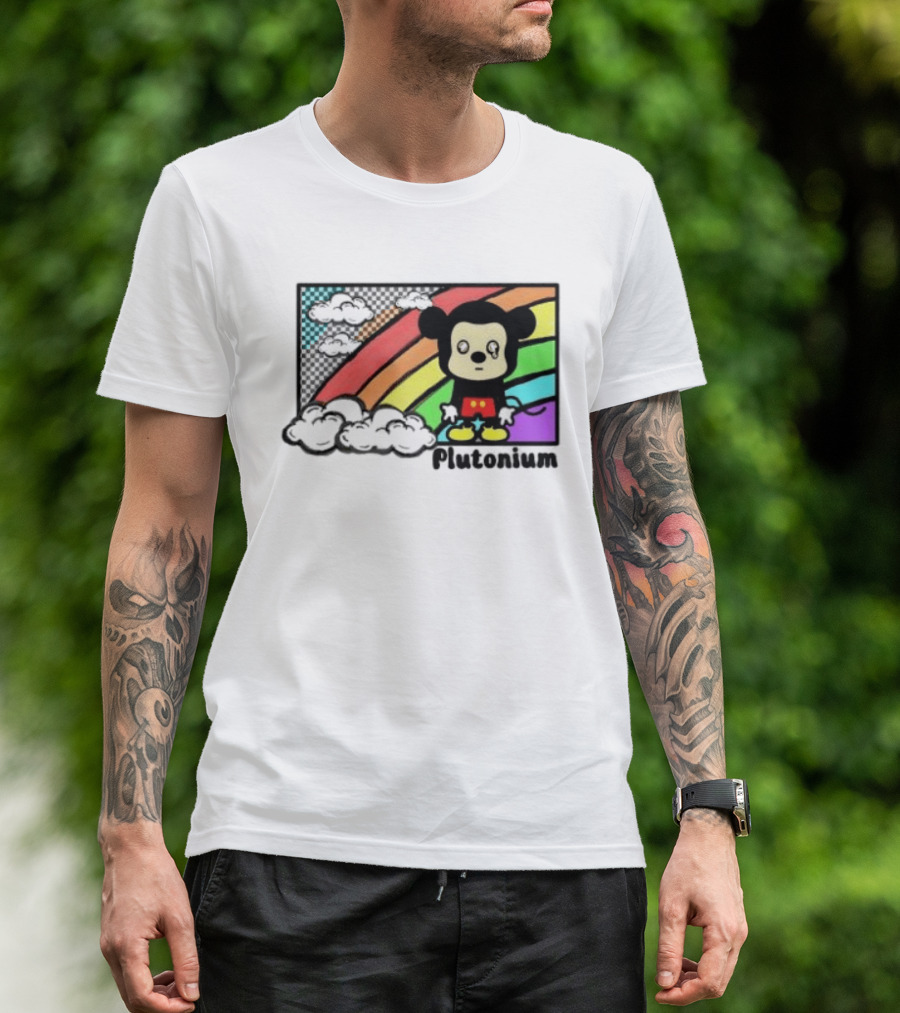 Rainbow Tears Plutonium Pride Mickey Mouse T-Shirt