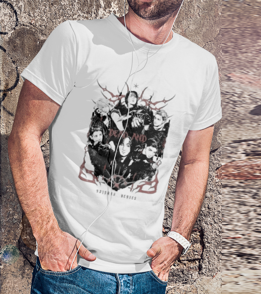 Xdinary Heroes Dead And Ordinary Heroes Dark Red Symbolic T-Shirt