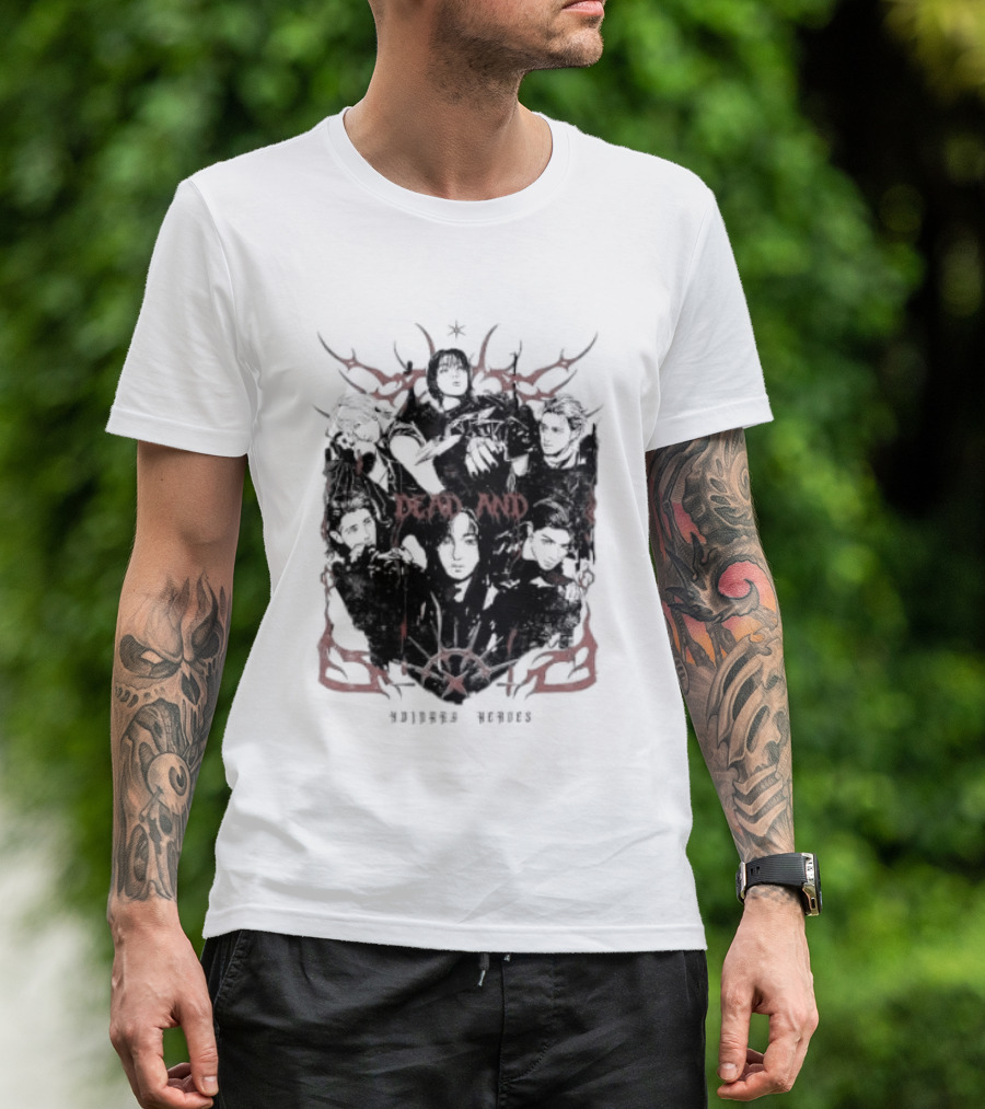 Xdinary Heroes Dead And Ordinary Heroes Dark Red Symbolic T-Shirt
