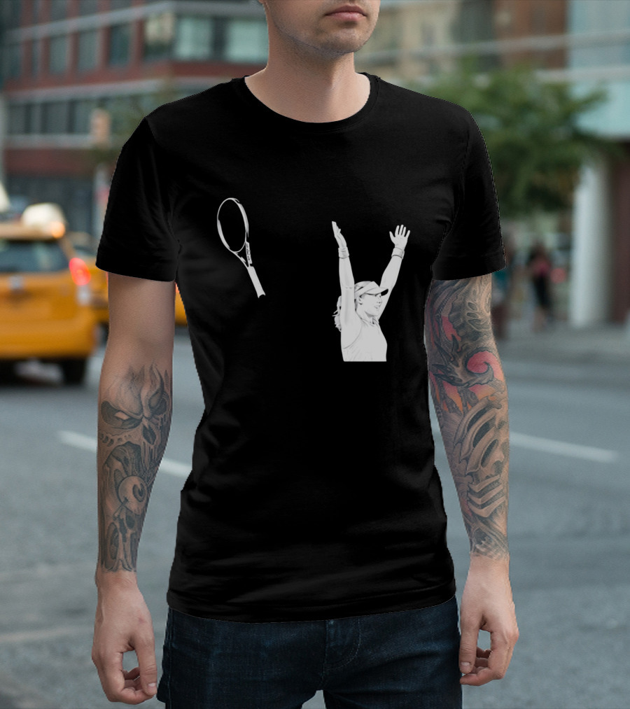 Babolat Tennis Player Celebration Arms Raised Victory T-Shirt
