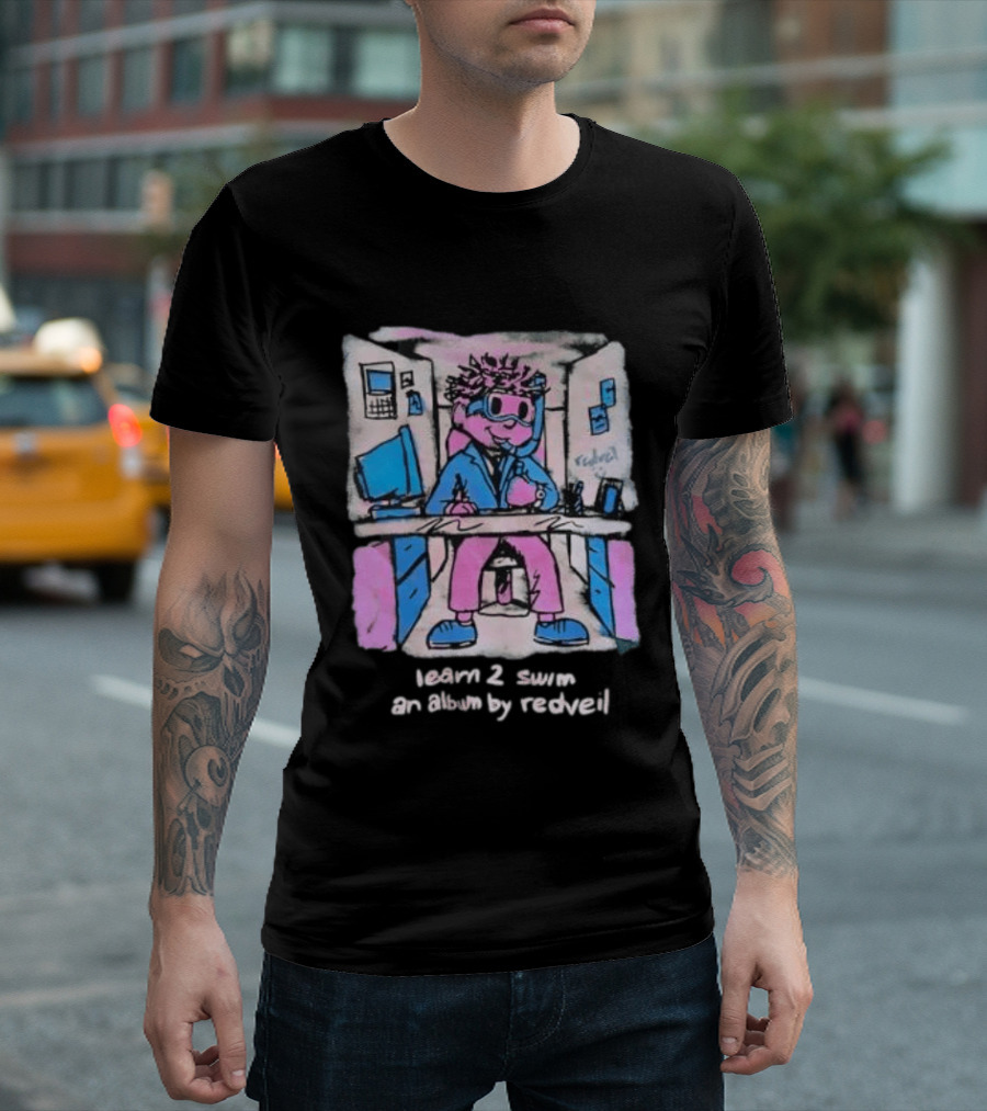 Learn 2 Swim An Album By Redveil Stylized T-Shirt