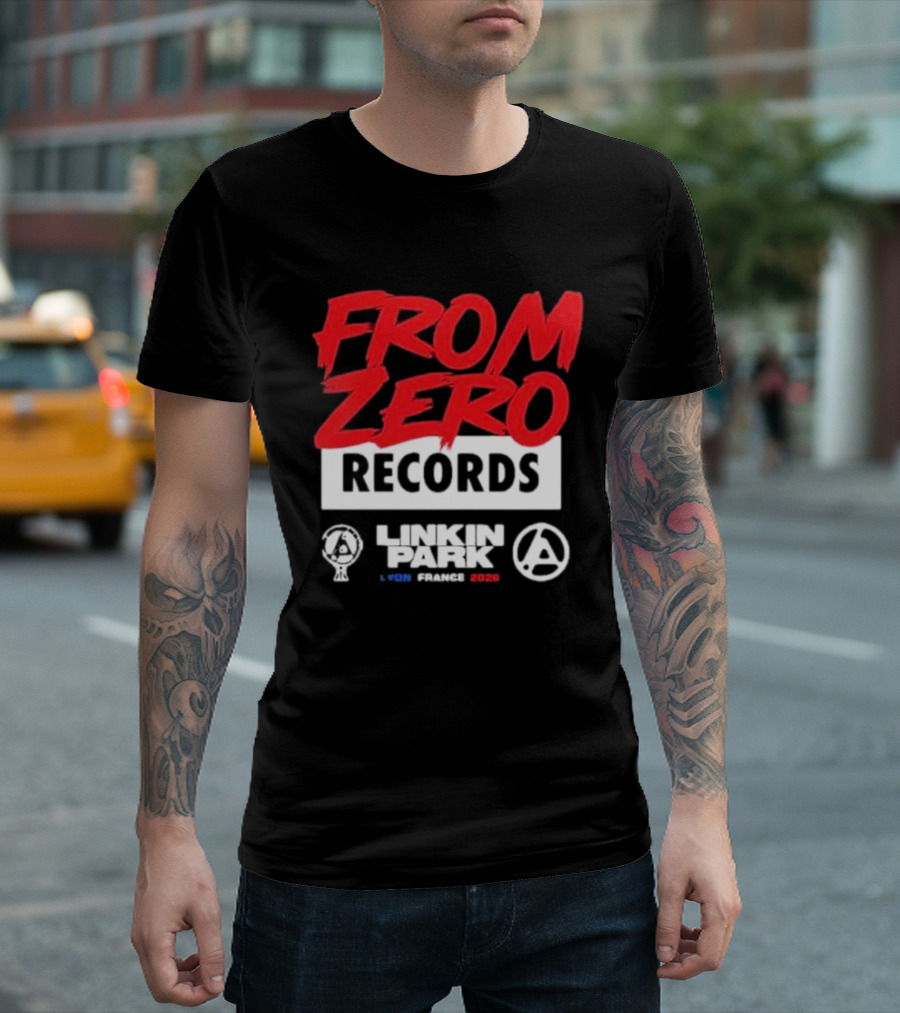 From Zero Records Linkin Park Lyon France 2026 T-Shirt