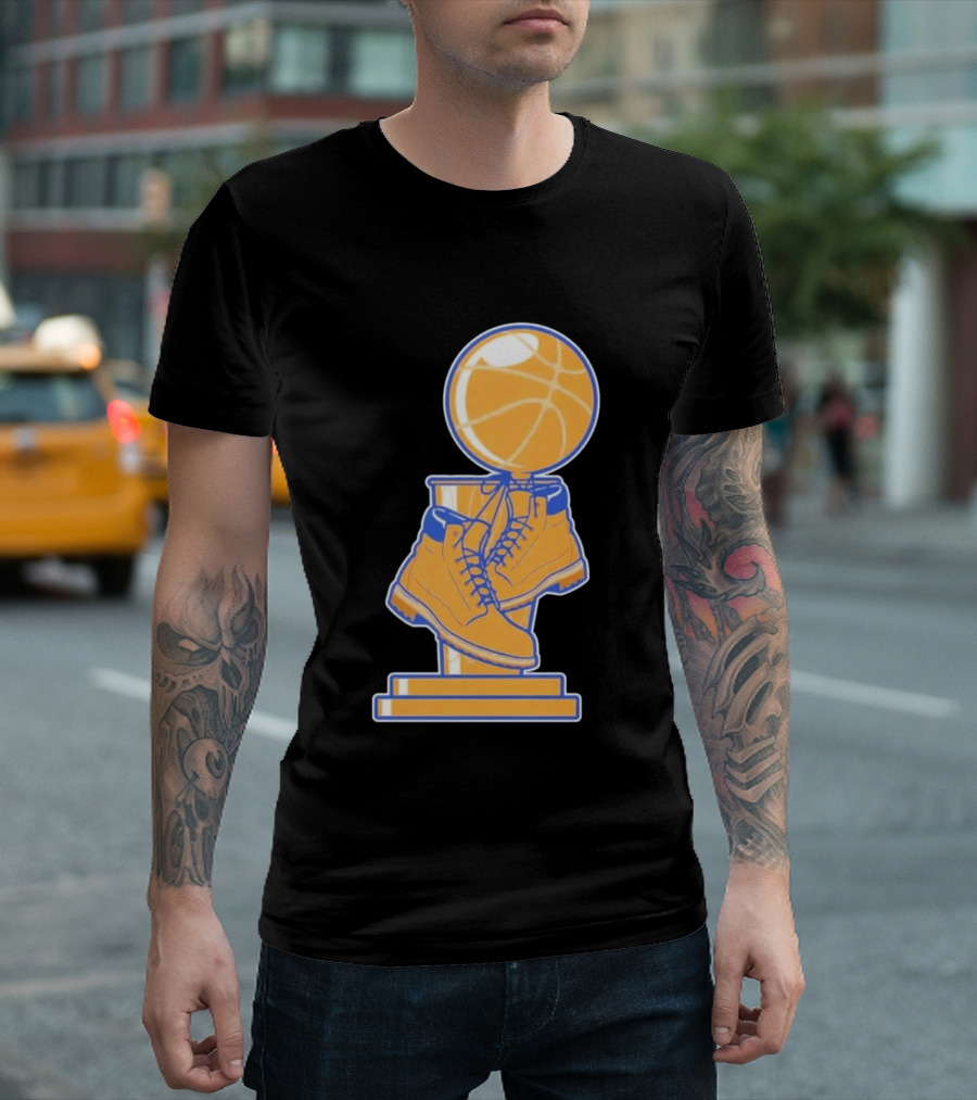 NY Basketball Trophy Timberland Boots T-Shirt