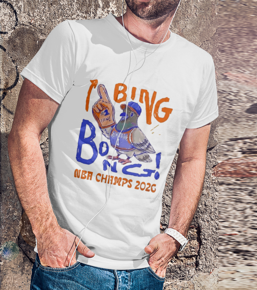 New York Pigeon BING BONG #1 Fan NBA Champs 2026 T-Shirt