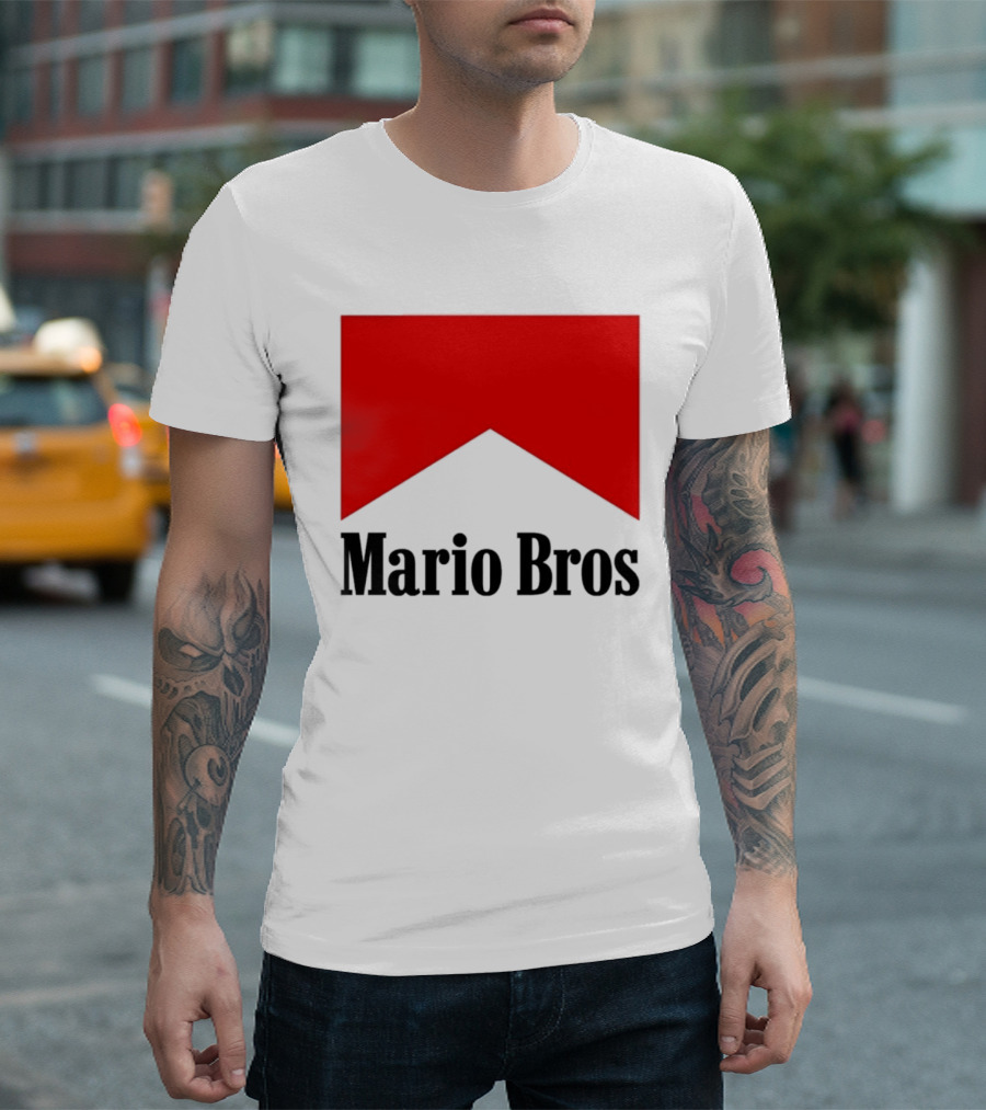 Mario Bros Red Banner T-Shirt