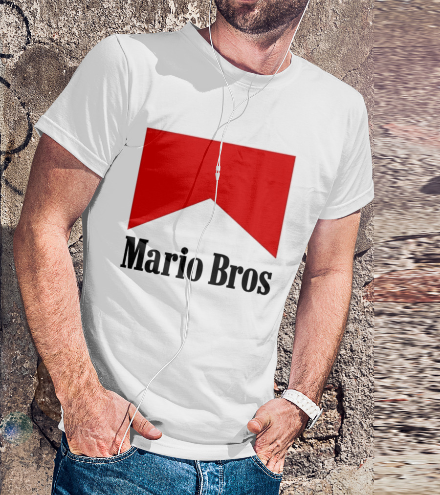 Mario Bros Red Banner T-Shirt