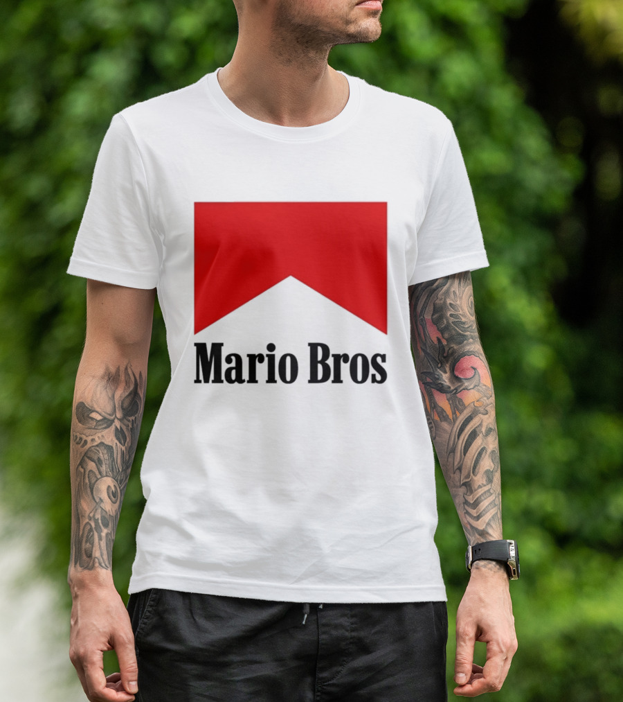 Mario Bros Red Banner T-Shirt