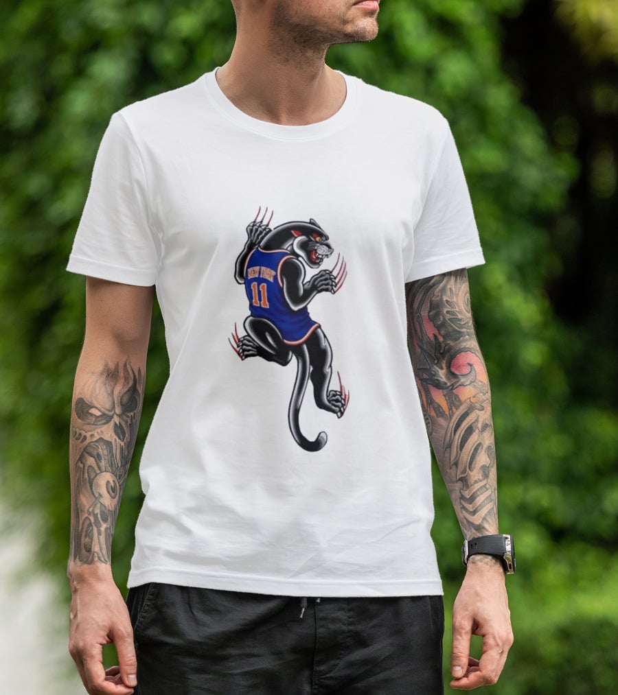 New York 11 Panther Clawing Back Sports Jersey T-Shirt