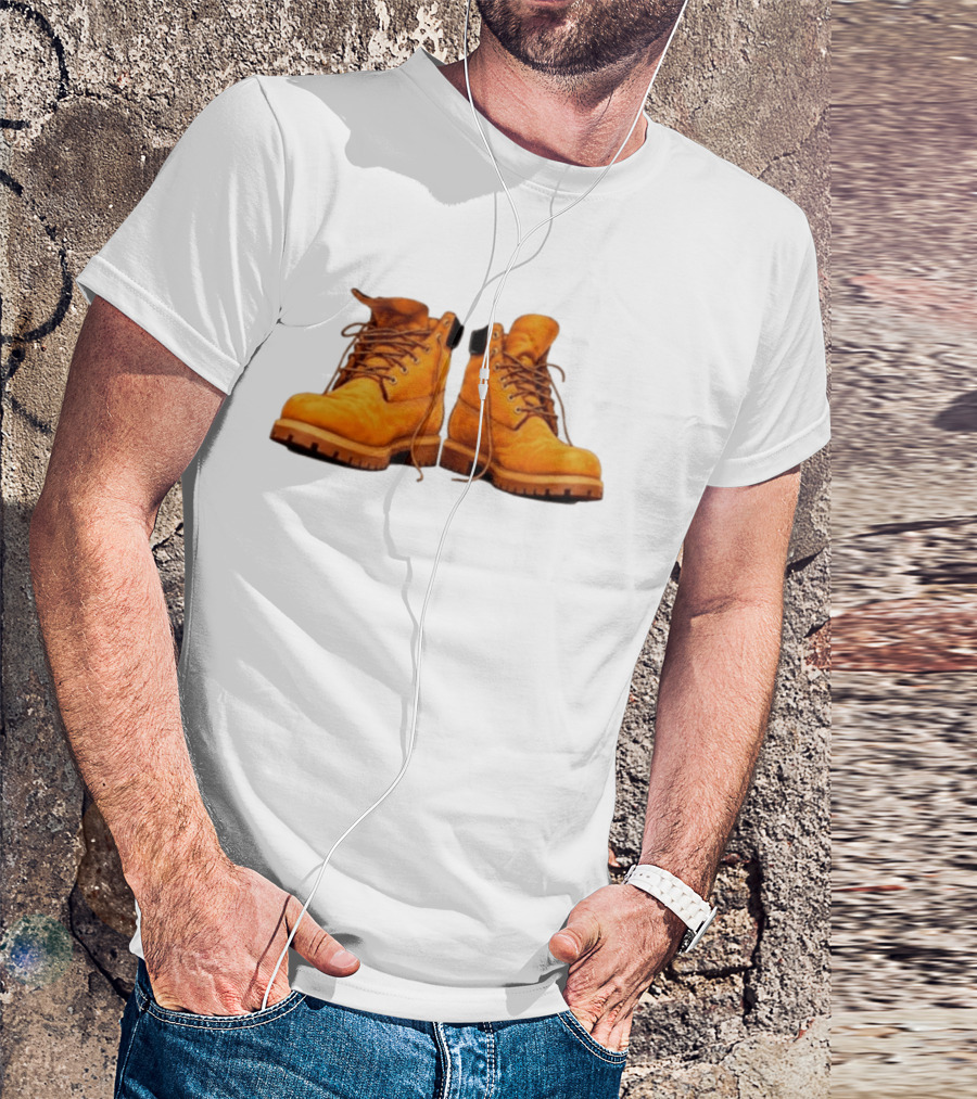 New York Forever Timberland Style Boots T-Shirt