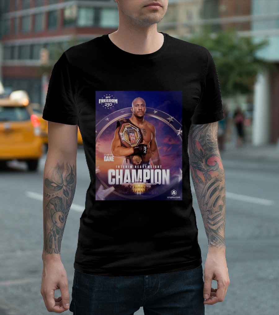 UFC Freedom 250 Ciryl Gane Interim Heavyweight Champion Crypto.com T-Shirt