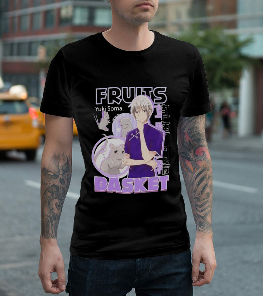 Fruits Basket Yuki Soma Kanji Mouse Transformation T-Shirt