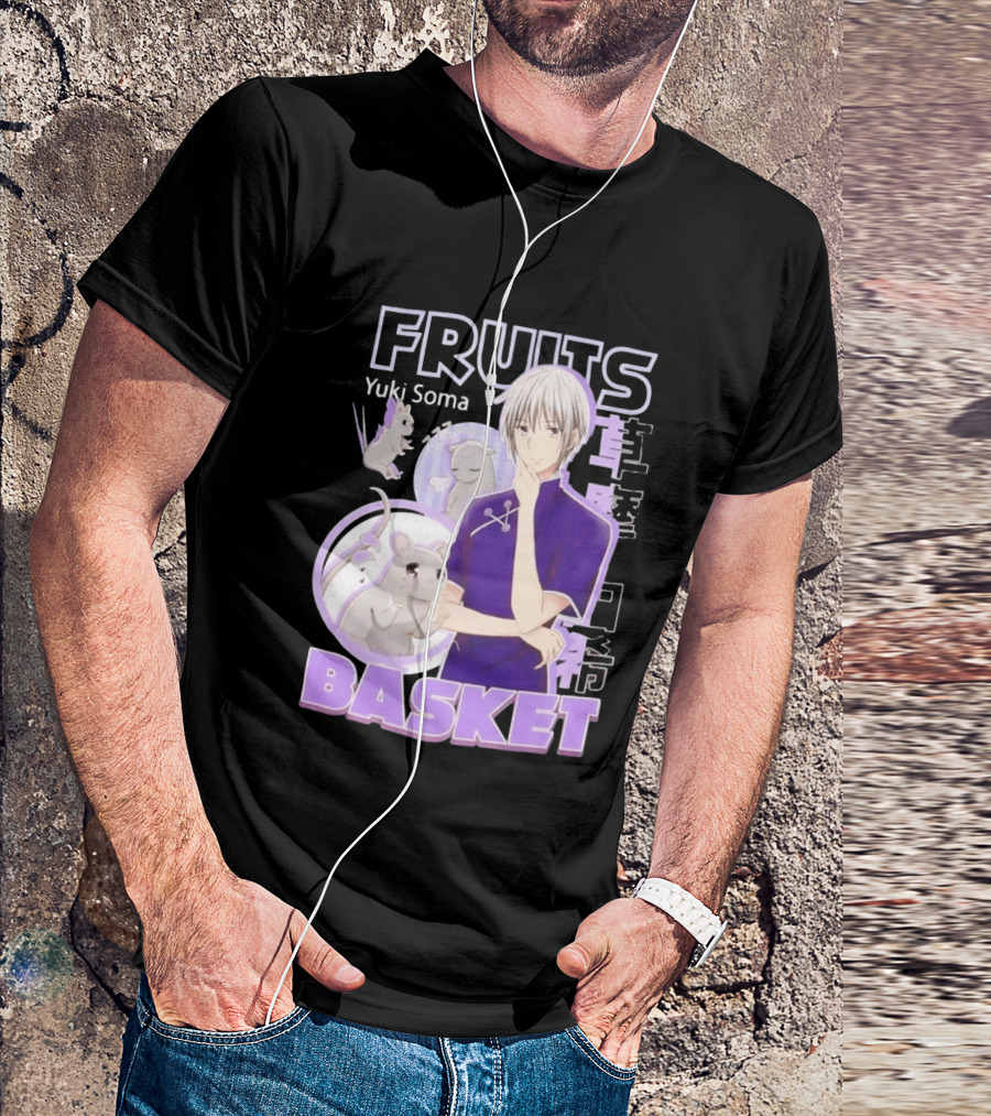 Fruits Basket Yuki Soma Kanji Mouse Transformation T-Shirt