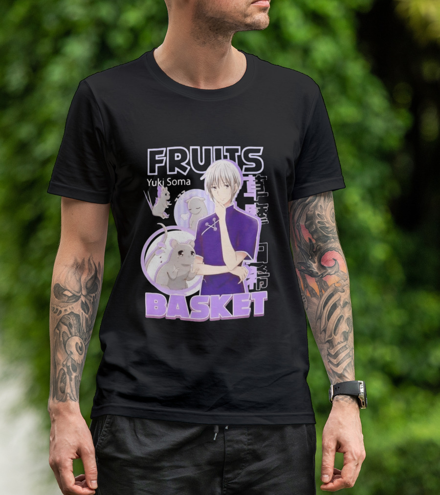 Fruits Basket Yuki Soma Kanji Mouse Transformation T-Shirt