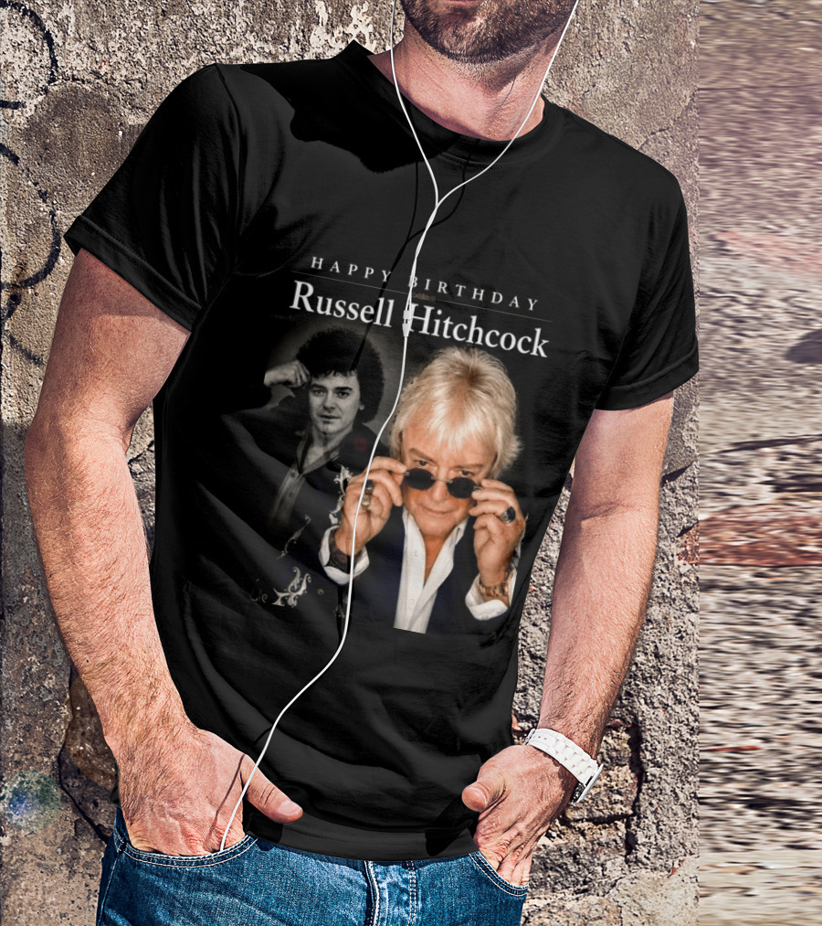 Happy Birthday Russell Hitchcock Iconic Music Celebration T-Shirt