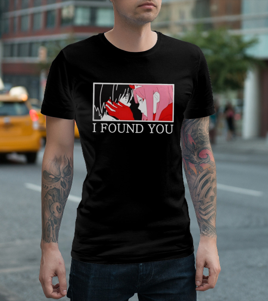 Hiro Zero Two Darling In The Franxx I Found You Anime Manga Pair Scene T-Shirt
