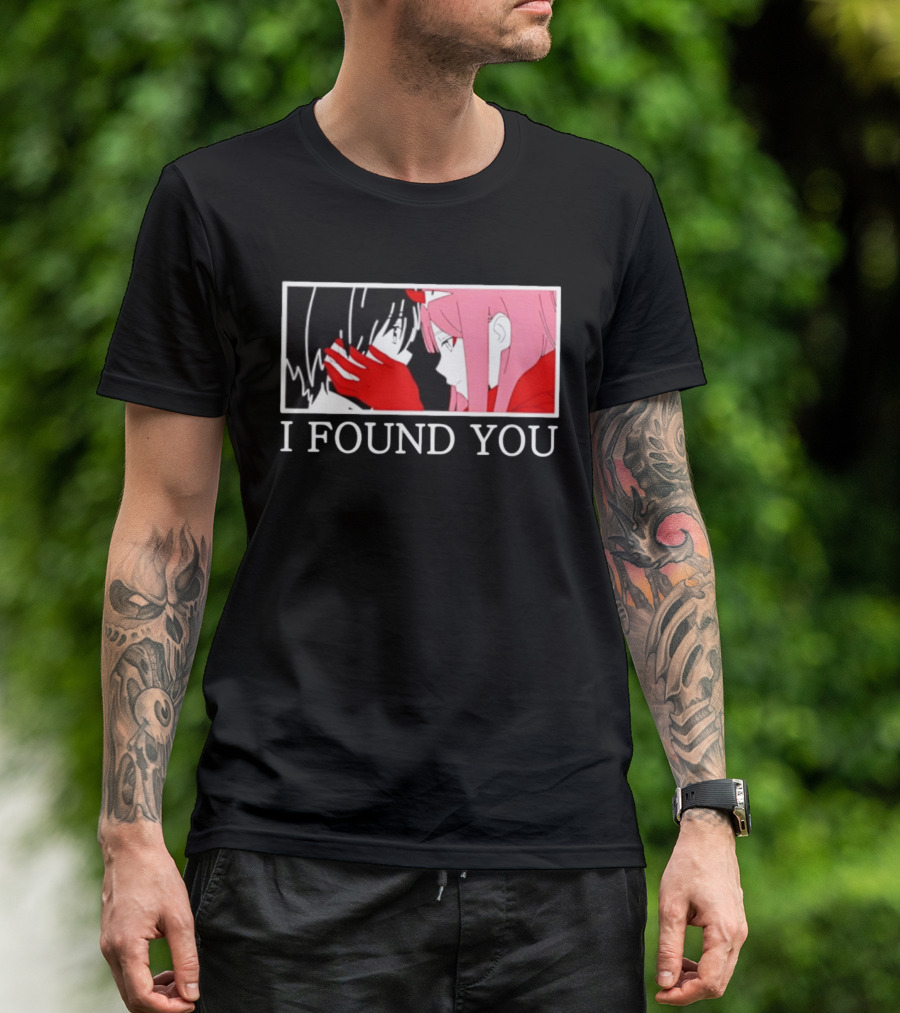Hiro Zero Two Darling In The Franxx I Found You Anime Manga Pair Scene T-Shirt