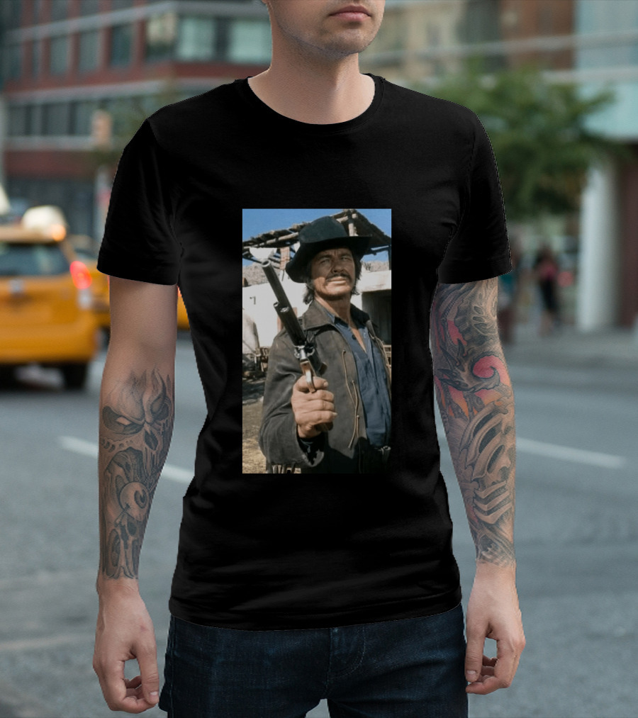 Remembering Charles Bronson 1921 2003 Classic Western Cowboy Hero T-Shirt