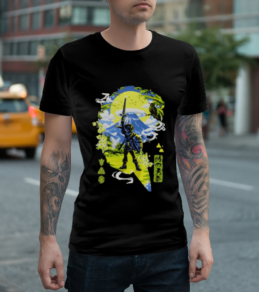The Legend Of Zelda Link Hero Of Time Toki No Yusha Iconic Anime Style Adventure T-Shirt