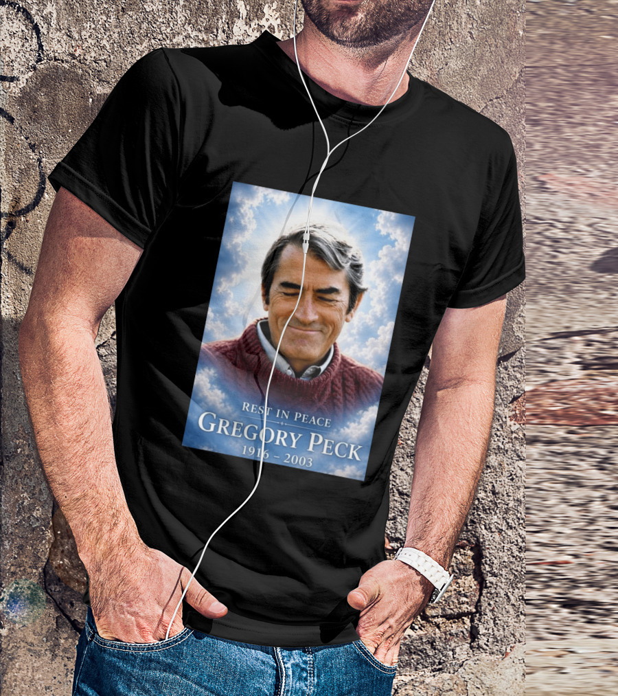 Rest In Peace Gregory Peck 1916 2003 Memorial T-Shirt