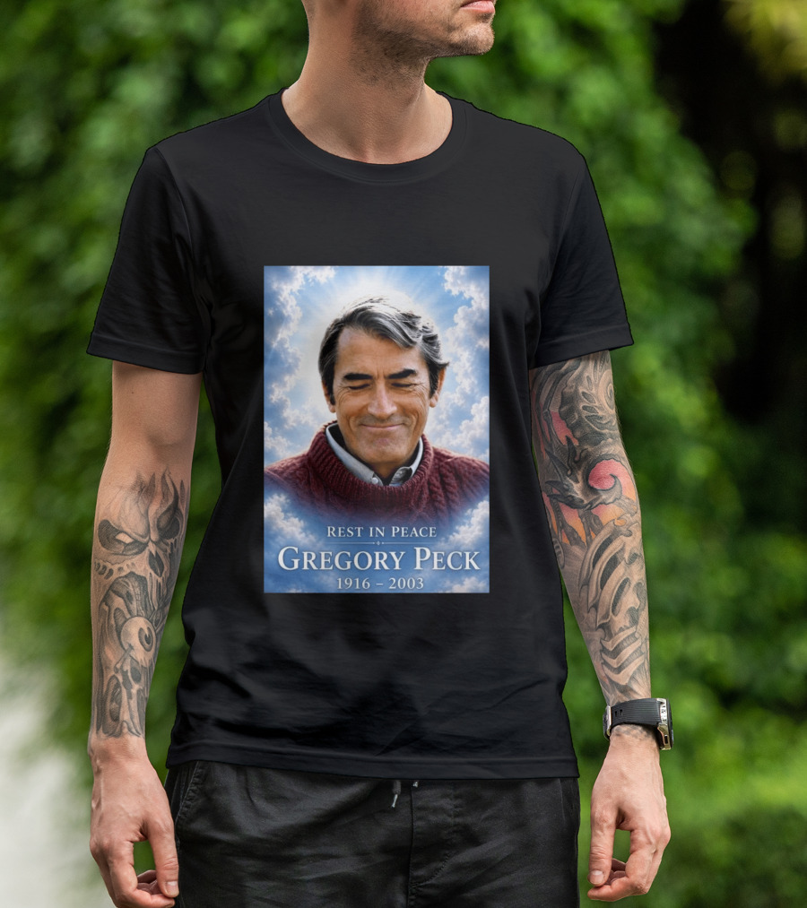 Rest In Peace Gregory Peck 1916 2003 Memorial T-Shirt