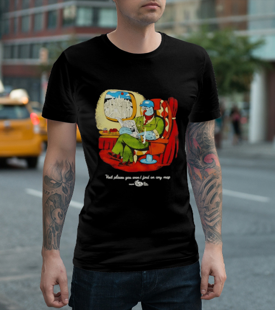 The Travel Agency Mile High Flyer Bird NY Visit Places You Won't Find On Any Map T-Shirt