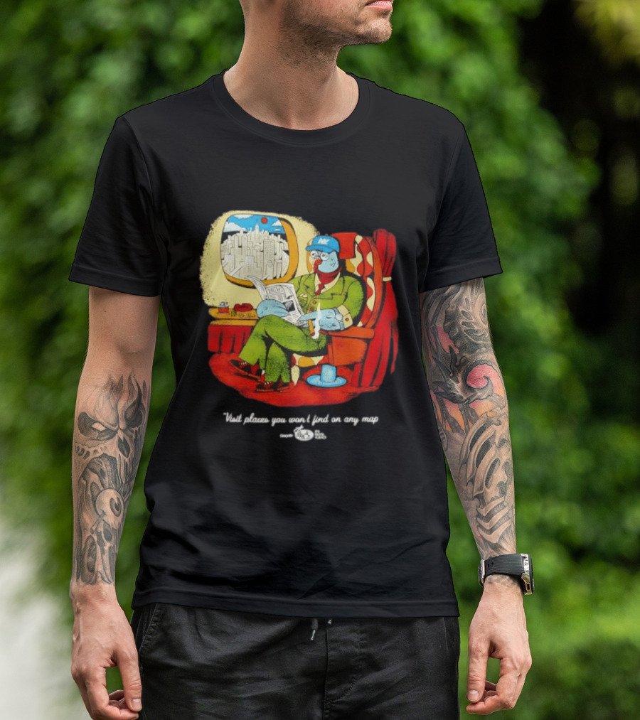 The Travel Agency Mile High Flyer Bird NY Visit Places You Won't Find On Any Map T-Shirt