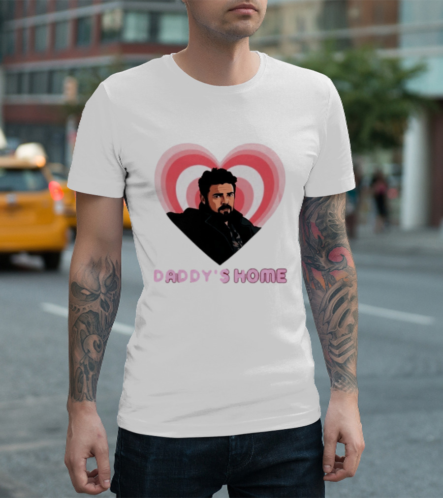 Daddy's Home The Boys Billy Butcher Heart T-Shirt