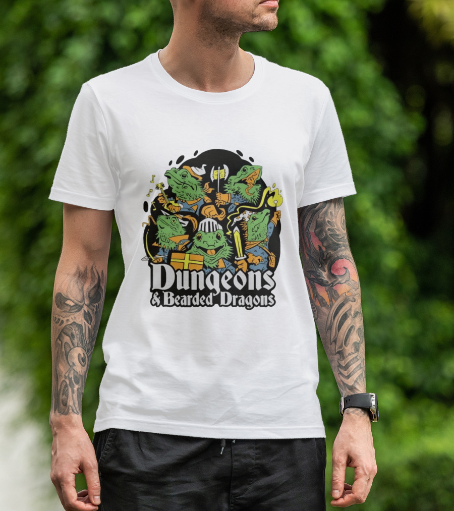 Dungeons And Bearded Dragons Adventurers Party Fantasy Game T-Shirt