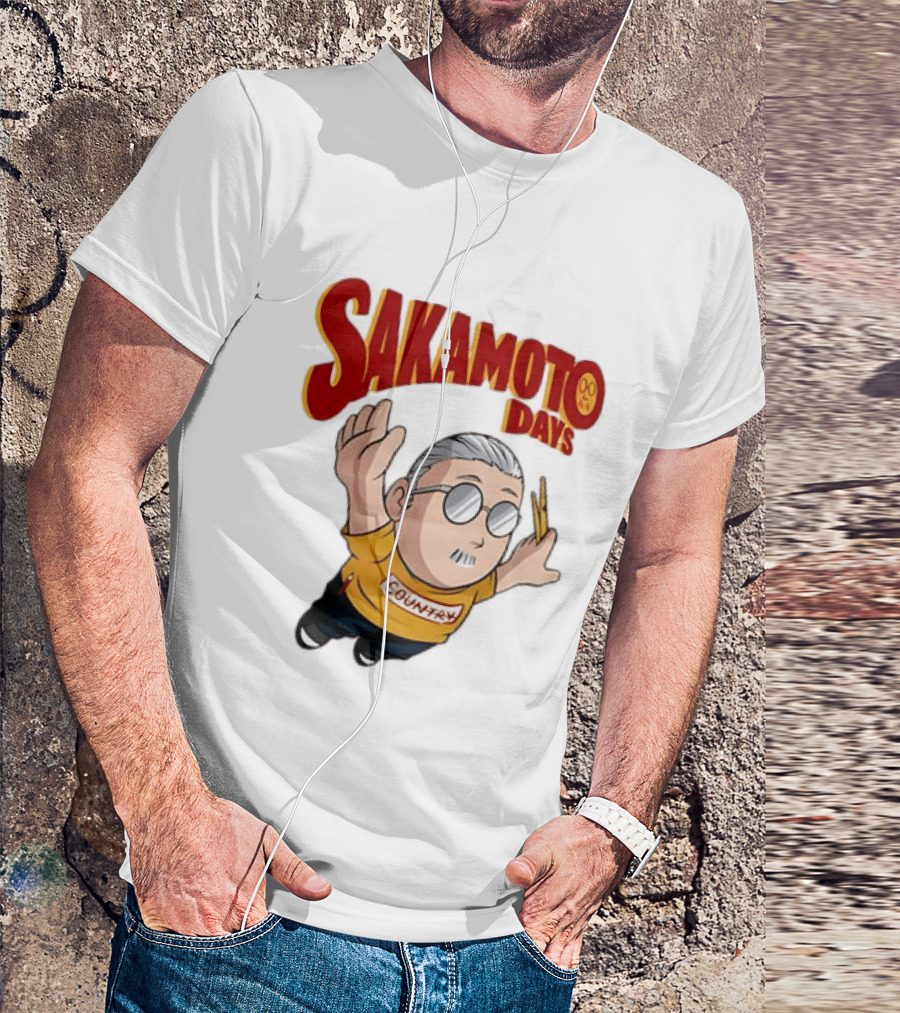 Sakamoto Days Country Super Mario Taro Sakamoto Floating T-Shirt