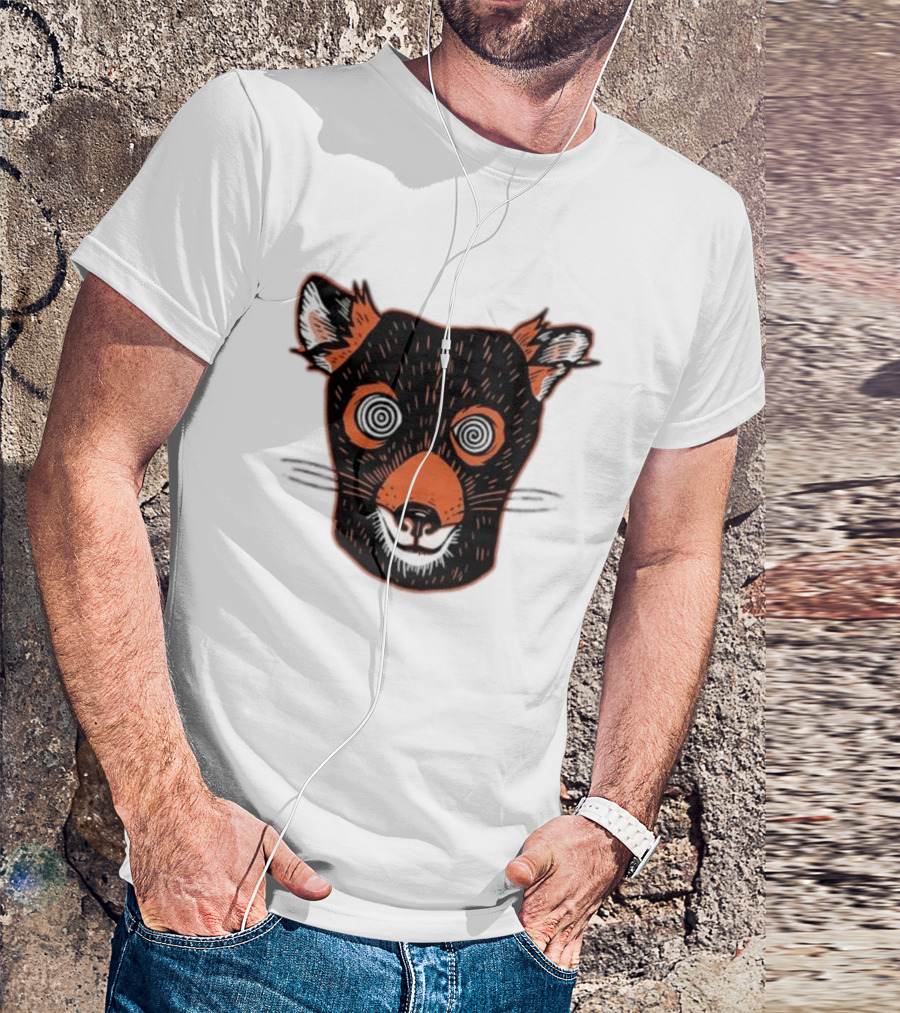 Tasmanian Devil Hypnotized Spiral Eyes Wildlife T-Shirt