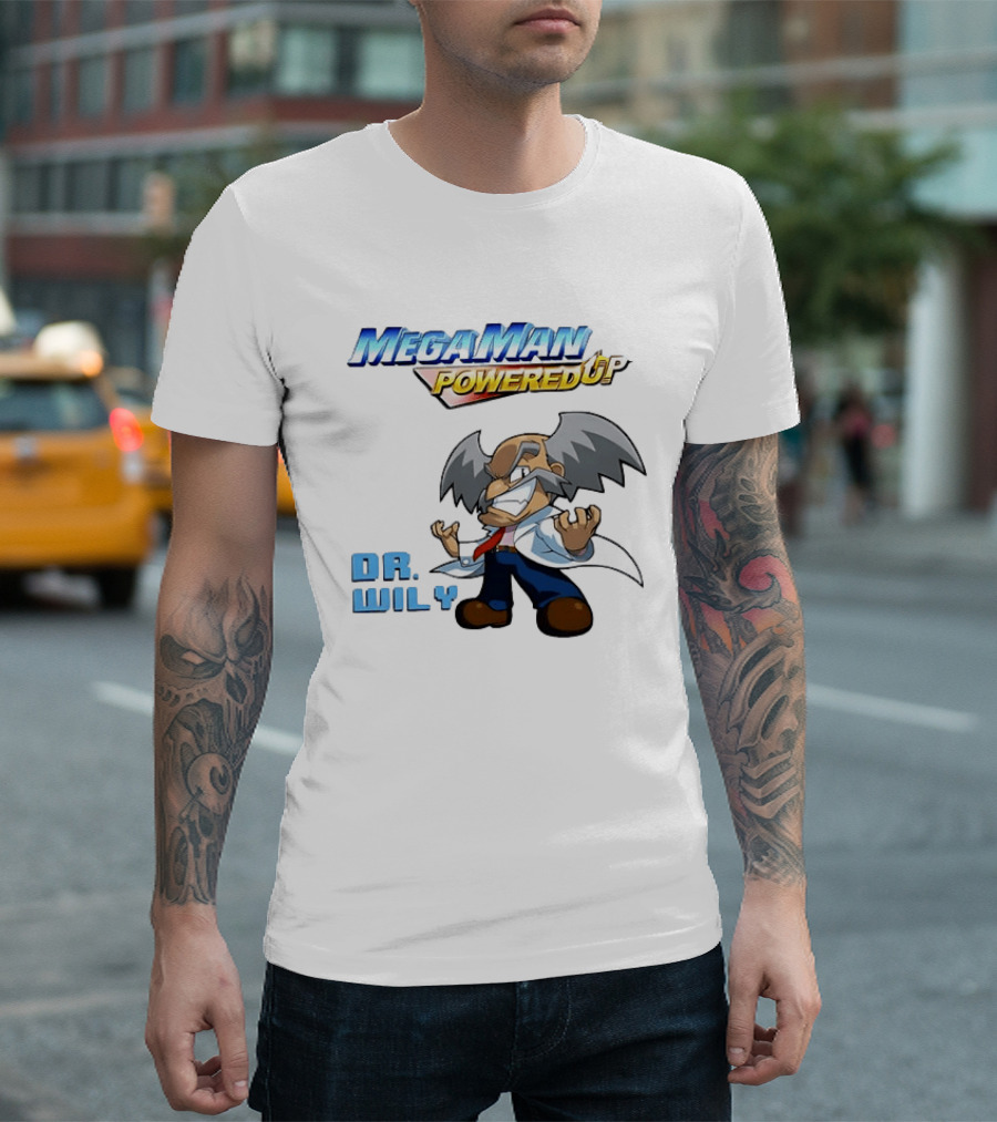 Mega Man Powered Up Dr Wily T-Shirt