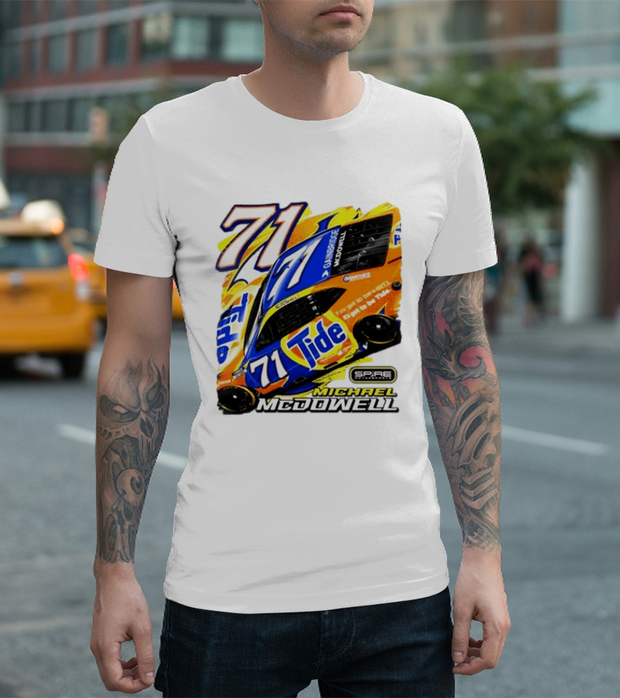 Michael McDowell Tide 71 NASCAR Racing Spire Motorsports Camry T-Shirt