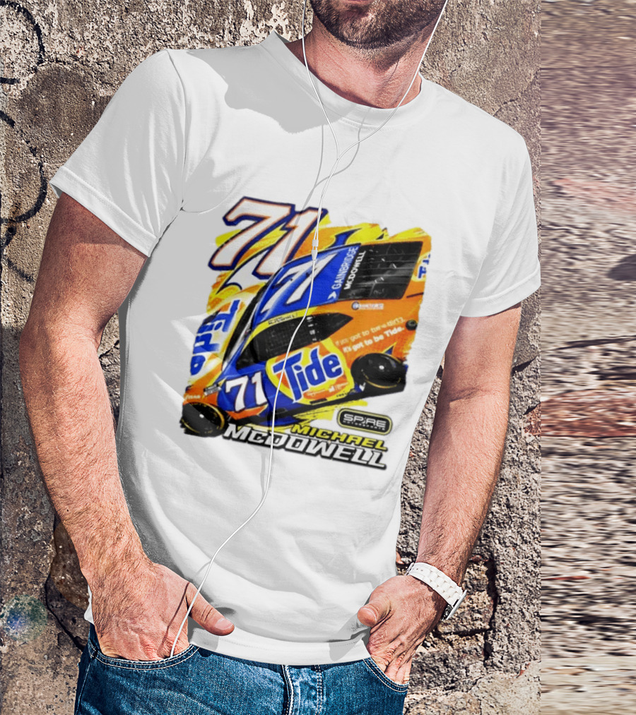 Michael McDowell Tide 71 NASCAR Racing Spire Motorsports Camry T-Shirt
