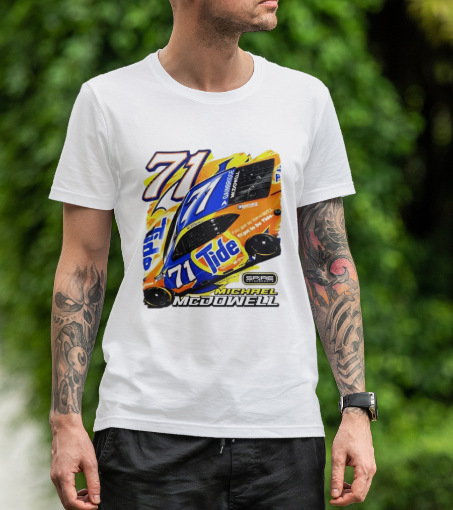 Michael McDowell Tide 71 NASCAR Racing Spire Motorsports Camry T-Shirt