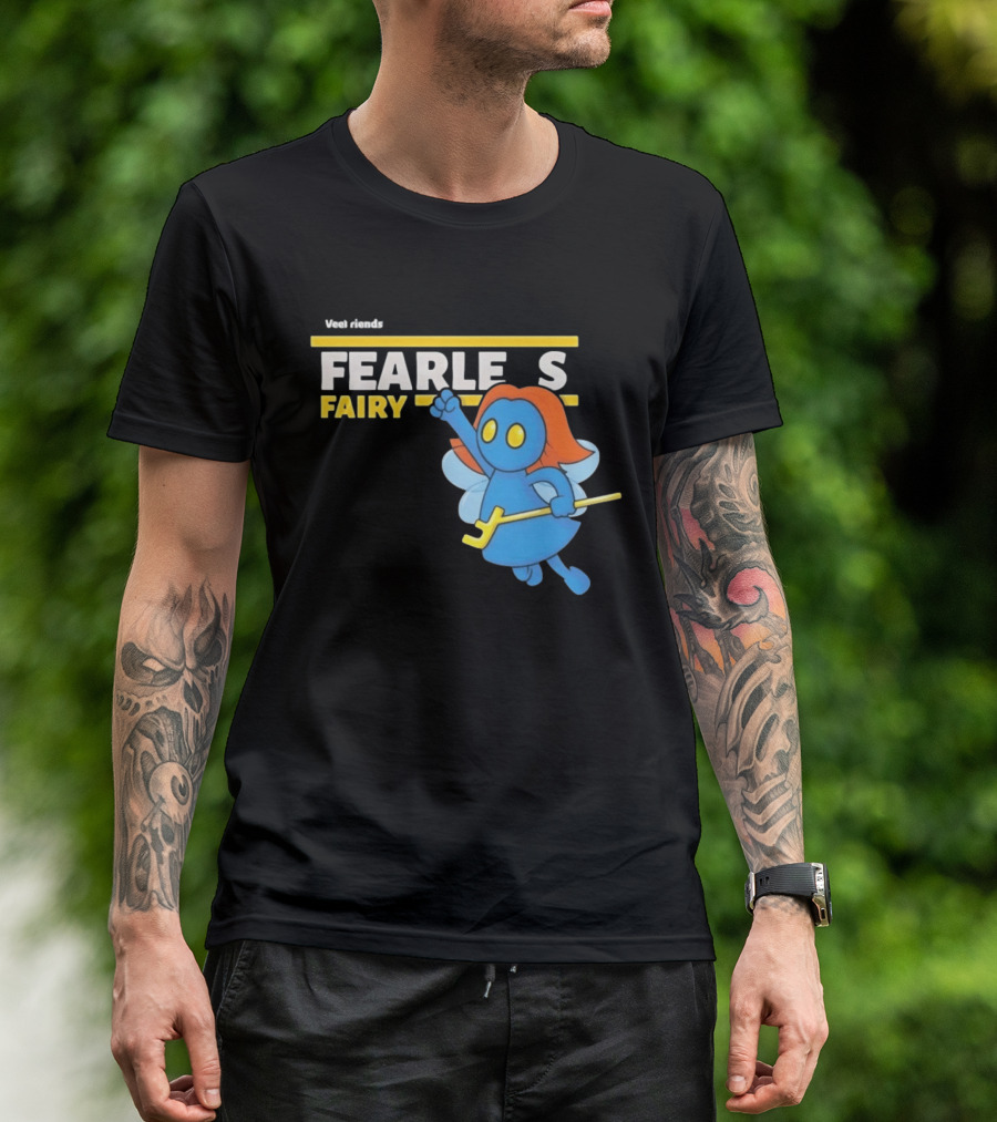 VeeFriends Fearless Fairy Bold Blue Character With Orange Hair T-Shirt