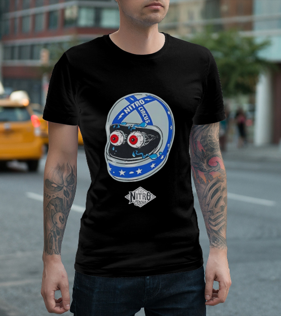 Nitro Circus Helmet Staring Eyeballs T-Shirt