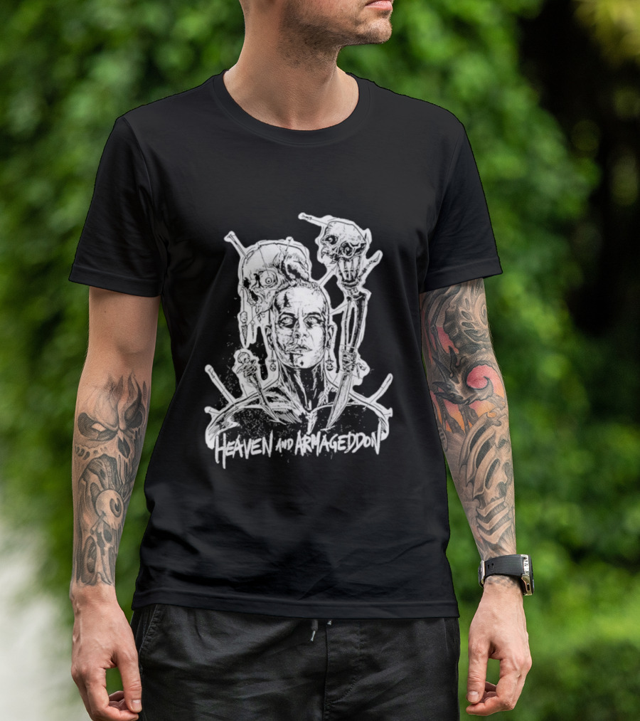 Heaven And Armageddon Skull Trio T-Shirt
