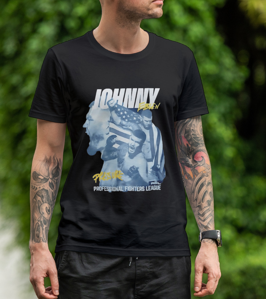 Johnny Eblen Pressure Professional Fighters League PFL American Flag T-Shirt