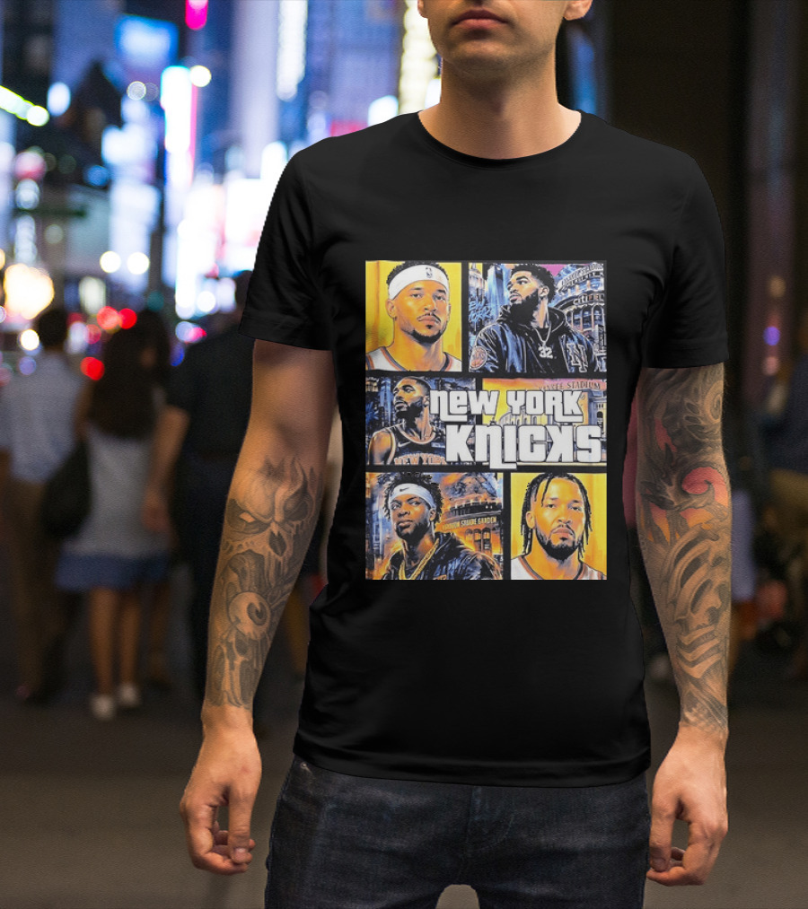Josh Hart Karl Anthony Towns Mikal Bridges Julius Randle Jalen Brunson New York Knicks Yankee Stadium Madison Square Garden T-Shirt