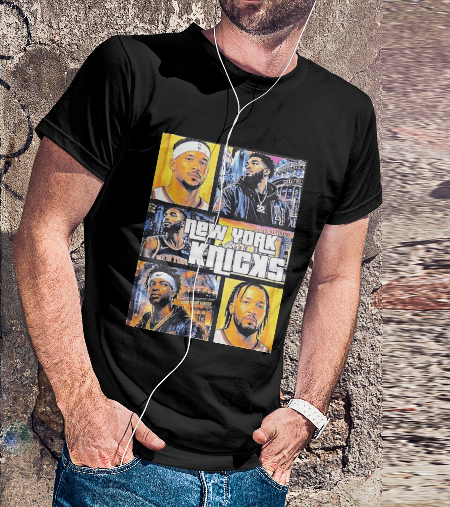 Josh Hart Karl Anthony Towns Mikal Bridges Julius Randle Jalen Brunson New York Knicks Yankee Stadium Madison Square Garden T-Shirt