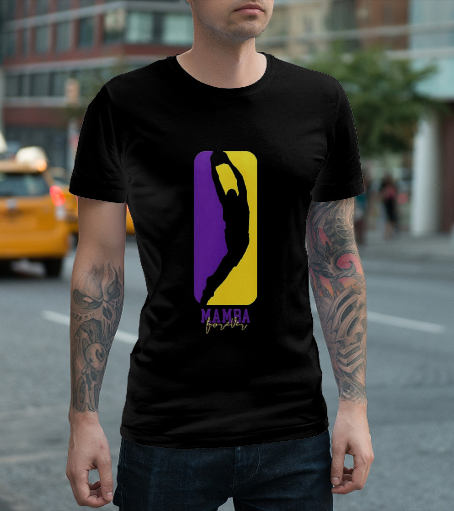 Kobe Bryant Los Angeles Lakers Mamba Forever Purple Gold T-Shirt
