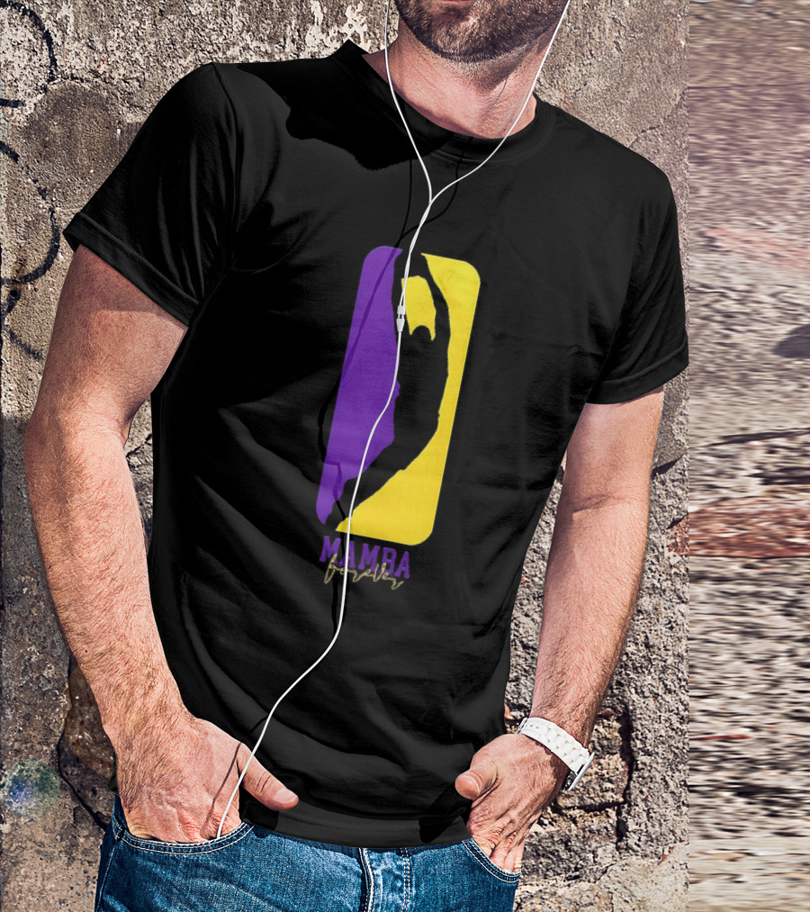 Kobe Bryant Los Angeles Lakers Mamba Forever Purple Gold T-Shirt