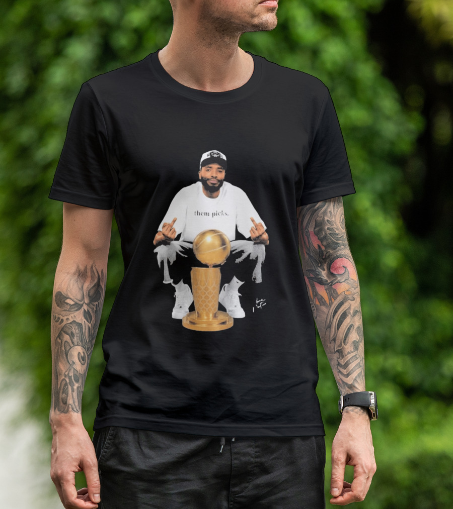 Mikal Bridges Larry O'Brien 2026 Them Picks T-Shirt