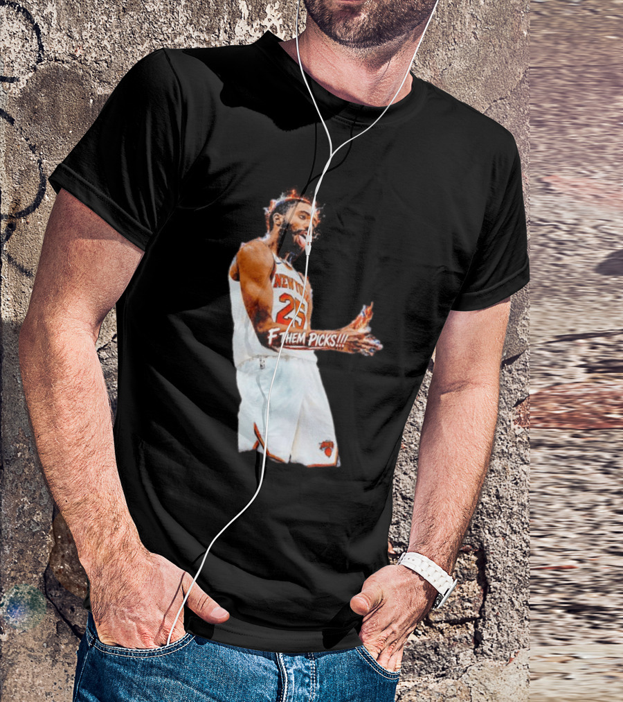Mikal Bridges New York Knicks 25 F Them Picks T-Shirt